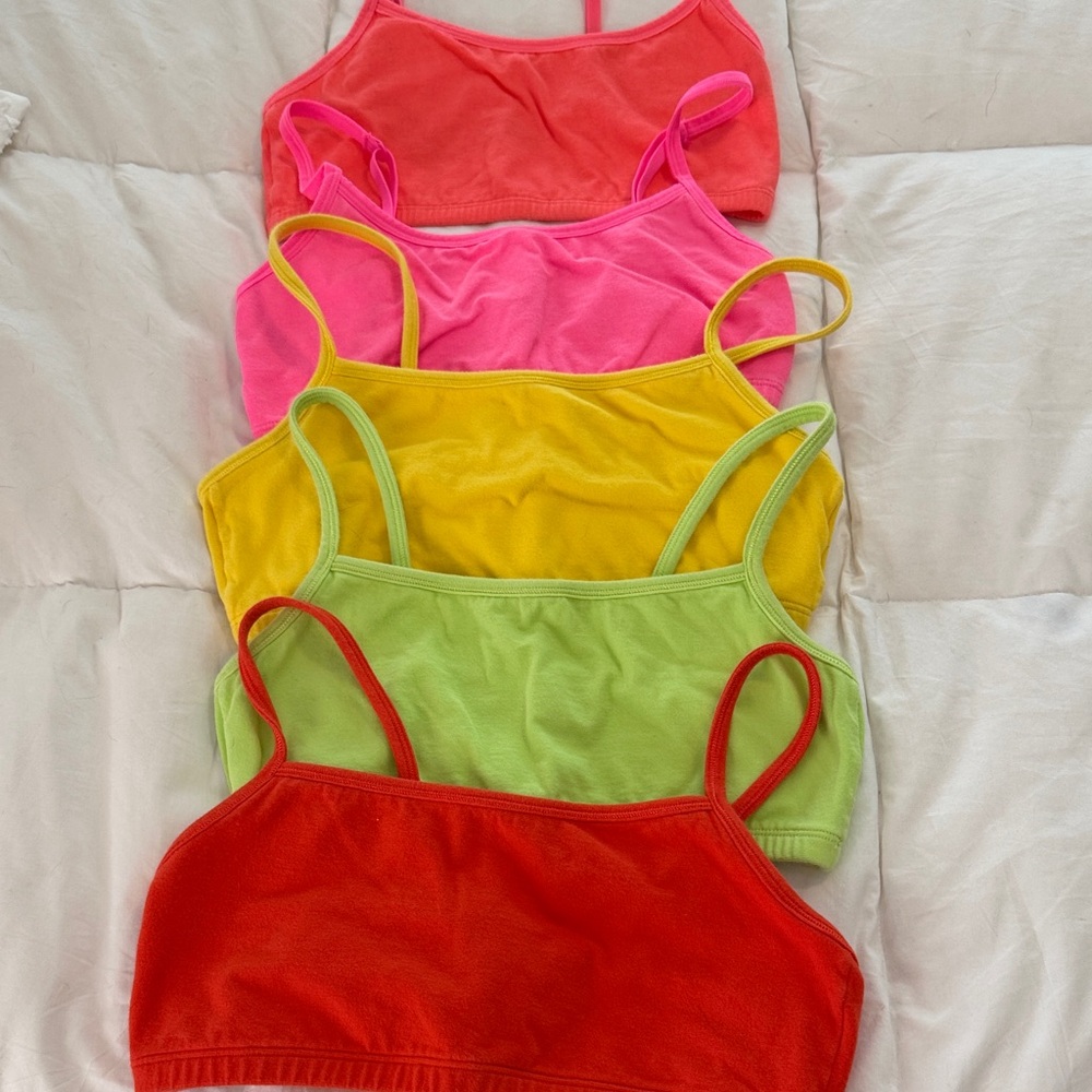5 Bright Fruit of the Loom Womens Bralettes 34